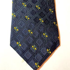 Escada Silk Embroidered Floral Tie - italy